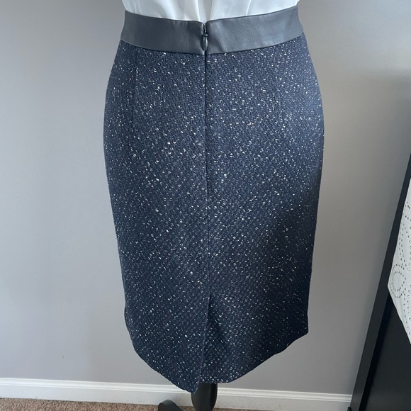Ann Taylor Blue Pencil Skirt - Picture 4 of 9